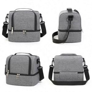 Sac isotherme double couche en tissu épais avec feuille d'aluminium pour le transport de biberons de lait maternel en extérieur - Product Image 6