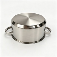 Set Panci Masak Mewah Kustom dengan Gagang Stainless Steel, Anti Lengket, Induksi, Modern, Unik, dan Berkualitas Tinggi