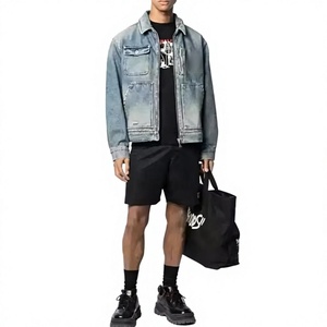 100% Cotton Denim Jackets Men Casual Solid Color Jacket for Men Style High Quality Men Clothing Denim Jacket - Product Image 2