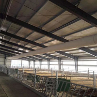 Système de ventilation à faible bruit pour la production, avec conduits d'air en tissu 165g/260g, à jointure zippée, facile à nettoyer, pour usage industriel et hospitalier