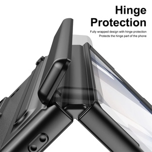 Funda de Teléfono de Cuero PU Electrochapada de Lujo para Samsung Z Fold 3 4 5 6 7 con Protector de Pantalla HD Integrado y Cubierta Rígida - Product Image 4