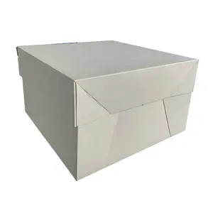 Изготовленный на заказ размер 4 6 12 24 белый коричневый разделитель кекс коробка для кексов жиронепроницаемая коробка для кексов