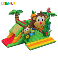 Château sautant gonflable de jeux de singe bon marché commercial pour des enfants