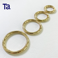Aksesoris Tas TANAI 20/25/32/38mm, Cincin O Logam, Ring Besi, Klip Gesper, Pengait Cincin O, Cincin O Logam Berbentuk Kawat untuk Tas Tangan