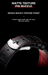 ساعة مارك فيرويل (Mark Fairwhale) كوارتز فاخرة مقاومة للماء بتصميم جوكر وشخصية عصرية للرجال والنساء، مع حزام جلدي - Product Image 6