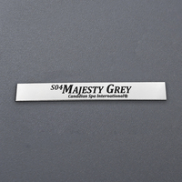 Placa de etiquetas de metal troquelada de impresión personalizada, pegatinas de logotipo de marca autoadhesivas, placas de identificación de aluminio 3D anodizado