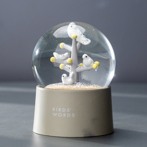 Globo <span class=keywords><strong>de</strong></span> Nieve <span class=keywords><strong>de</strong></span> Resina con Aves Personalizado <span class=keywords><strong>de</strong></span> Alta Calidad, Recuerdo <span class=keywords><strong>de</strong></span> Resina ABS, Adorno Decorativo, Globo <span class=keywords><strong>de</strong></span> Cristal con Agua para Regalo - Product Image 1
