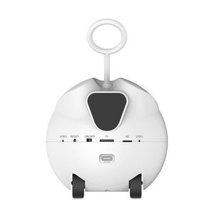 Fournitures pour animaux de compagnie : Robot de surveillance domestique sans fil 4G en plastique avec vision nocturne grand angle, détection de mouvement et alerte pour la sécurité des animaux - Product Image 3