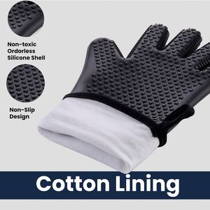 Gants de cuisine en silicone de bonne qualité, résistants à la chaleur, pour barbecue, cuisson et pâtisserie - Product Image 4