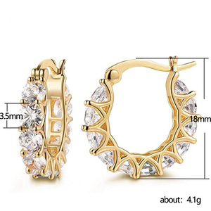 Boucles d'oreilles créoles en dentelle en forme de U pour femmes, style français, accessoires d'oreille pour usage quotidien - Product Image 5