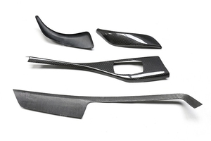 Merkezi konsol 4 adet düzeltir iç kitleri için BMW <span class=keywords><strong>2</strong></span> SER F22 Coupe 2018-19 karbon Fiber (LHD sadece) iç kapı kulp kılıfı - Product Image 5