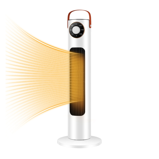 Portable Low Watt Electric Heater with Control Knob and Tip-Over Protection for Home Use in Winter