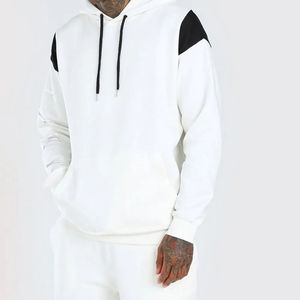 Ensemble de sweat-shirts et shorts pour hommes, tendance, couleur unie, poids lourd, logo personnalisé, sweat-shirts respirants, ensemble coordonné - Product Image 3