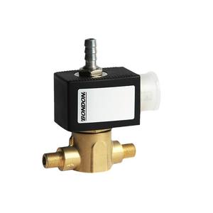 วาล์วโซลินอยด์ทองเหลืองแบบกำหนดเอง 2 ทาง แบบทำงานโดยตรง เชื่อมต่อเกลียวนอก ควบคุมอุณหภูมิสูง แบบ 2 ตำแหน่ง ชนิดมุม - Product Image 1
