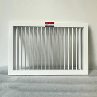 Grille de ventilation simple en aluminium réglable pour l'alimentation en air HVAC, pour montage au plafond ou au mur