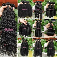 Lot de Cheveux Brésiliens Vierges 100% Naturels Grade 9A-10A, Bouclés Afro Kinky, Boucles Italiennes, Boucles Funmi, Boucles Lala, Boucles Romance, Boucles Jerry - Prix Abordable