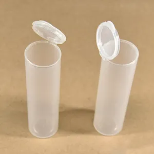 Offre Spéciale en plastique cylindre rond emballage tube bouteille conteneur étui pot 30ml avec bouchon supérieur rabattable pour le stockage de pièces de rechange