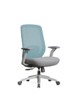 Chaise de bureau ergonomique moderne à dossier haut en maille avec appui-tête réglable, chaise de direction pivotante avec soutien lombaire et accoudoirs 3D