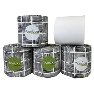 OEM-производитель рулонов туалетной бумаги из бамбука без пластмассы, рулонов туалетной бумаги