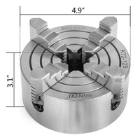 Mandrin de tour indépendant OLIMA/SANOU Band K72 à 4 mors de 125 mm
