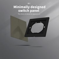 Interruptores y Enchufes de Pared WESA Ultrafinos con Botón Pulsador EU 1/2/3 Vías, Enchufe de Alimentación de 1 Vía, Combinación Libre, Diseño Moderno de Lujo