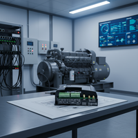 Panneau de commande de générateur diesel authentique DSE890 MKII avec passerelle de contrôle moteur 4G (GSM/Ethernet) en plastique