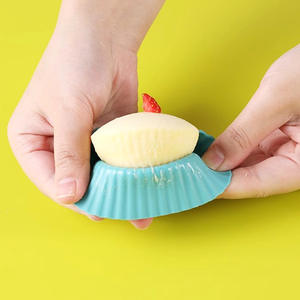 Moule à gâteau en silicone 6,5*3,3 cm, résistant à la chaleur, compatible four, pour la cuisson de cupcakes et de poudings - Product Image 1
