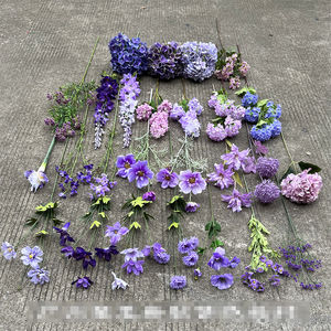 Flores artificiales para decoración de pared, decoración para boda, fiesta nupcial, hogar y oficina, color púrpura, nuevas - Product Image 1