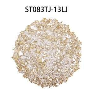 Sous-verres contemporains de luxe en PVC décoratifs pour la maison de cuisine de restaurant Conception creuse Coussinets de vente en gros - Product Image 5