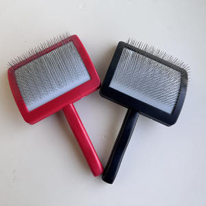 <span class=keywords><strong>Brosse</strong></span> à poils longs pour chiens avec manche en bois et logo personnalisé, best-seller - Product Image 1