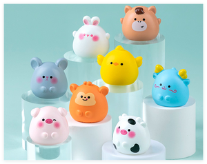 New12 signos del zodiaco chino animal mini estatuilla resina perro mono Gallo perro cerdo buey conejo serpiente caballo cabra rata Tigre dragón juguete - Product Image 2