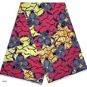 Tissu Brocart <span class=keywords><strong>Africain</strong></span> 100% Coton Résistant à l'Abrasion, Poids Lourd, Imprimé Ethnique Batik pour Garçons, Largeur 43/44 pouces, pour Vêtements et Robes - Product Image 2