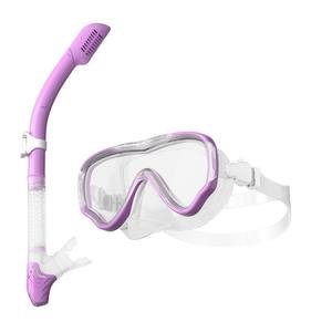 DELANHUWI - Juego de Máscara de Buceo y Snorkel de Silicona Anti-Fugas con Vista Panorámica, Lente Única Anti-Vaho, Gel de Sílice para Hombres y Mujeres - Product Image 3