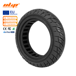 Pneu plein tout-terrain noir Ulip 10x2.5 60 70-6.5 avec rainure de 45 mm pour trottinette Max G30 F2 10x2.5, pneus alvéolés Ulip 60 70-6.5 - Product Image 1