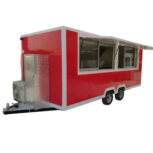 Sıcak satış Burger gıda kamyon/sandviç izgara römork/Milkshake Kiosk