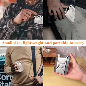 Wholesale Metal Reusable 5oz Military Liquor Men Outdoor Drinkware Stainless Steel Wine Hip Flask For Man