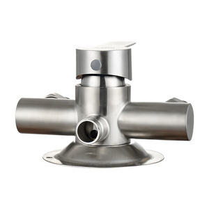 Robinet de douche monobloc en acier inoxydable SUS304 avec vanne de mélange pour eau chaude et froide, entrée et sortie 4 mm - Product Image 2