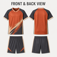 Conjunto de Camiseta y Pantalones Cortos de Fútbol Personalizados para Jóvenes, Uniforme Sublimado para Competencia de Equipos Juveniles