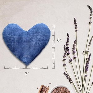 Microwave <strong>Love</strong> Eye Pillow with Lavender &amp; Flaxseed for Hot Therapy, Weighted Heating Pillow for <strong>Relaxation</strong>,Yoga,Stress Relief - Product Image 3