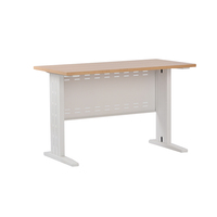 Bureaux de formation modernes en acier au carbone avec pieds en forme de I, logo personnalisable, plateau en mélamine, exportation en Asie du Sud-Est pour les bureaux