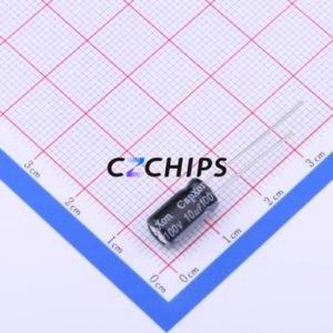 Condensador Electrolítico de Aluminio de Orificio Pasante KF100M100E110A, Componente de Orificio Pasante THT, D6.3xL11mm 10uF 20% 100V 2.5mm - Product Image 2