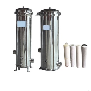 Boîtier de filtre à eau industriel en acier inoxydable pour le traitement de l'eau 7 noyaux 40 pouces - Product Image 1