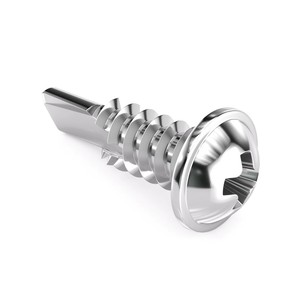 Vis autoperceuses à tête cylindrique avec collier en acier au carbone, vis de <span class=keywords><strong>toiture</strong></span> autoperceuses à tête cylindrique zinguée, fourniture directe du fabricant - Product Image 2