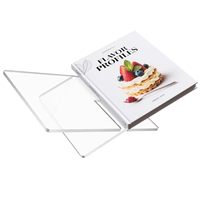 Meilleure vente de support de livre en acrylique pour ouvrir les magazines de bandes dessinées Affichage de la table basse
