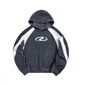 Sudadera con Capucha Bordada Personalizada para Hombre, Nueva Moda Otoño Invierno, Sudadera con Capucha Bordada de Felpa - Product Image 1