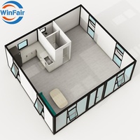 WinFair Plage Modulaire Maison Pliante 20Ft Extensible Préfabriqué Conteneur 20Ft Villa Maisons Philippines Moderne Luxe