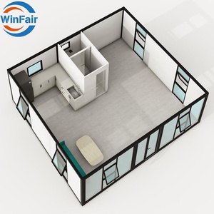 Casa plegable de playa modular WinFair, contenedor prefabricado extensible de 20 pies, casas de <span class=keywords><strong>Villa</strong></span> de 20 pies, lujo moderno de Filipinas - Product Image 1