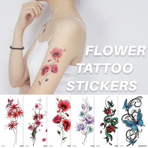 Adesivi per tatuaggi temporanei personalizzati per il trucco del corpo sicuri per la pelle Henna <span class=keywords><strong>Tattoo</strong></span> Art Wings Eagle Snake - Product Image 2