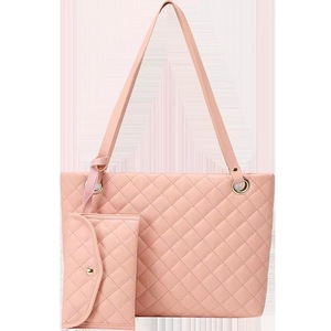 New High Quality PU Leather <b>Purses</b> and Handbag Tote Bag Two-piece Suit Fashion Handbag Wholesale Casual White Bag Storage Large - Product Image 6