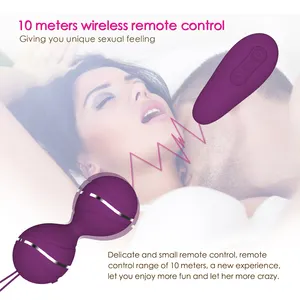 Y.Love Venta caliente Control remoto inalámbrico Vibrador sexual 100% Huevos vibradores impermeables Vibrador Juguetes sexuales para mujer